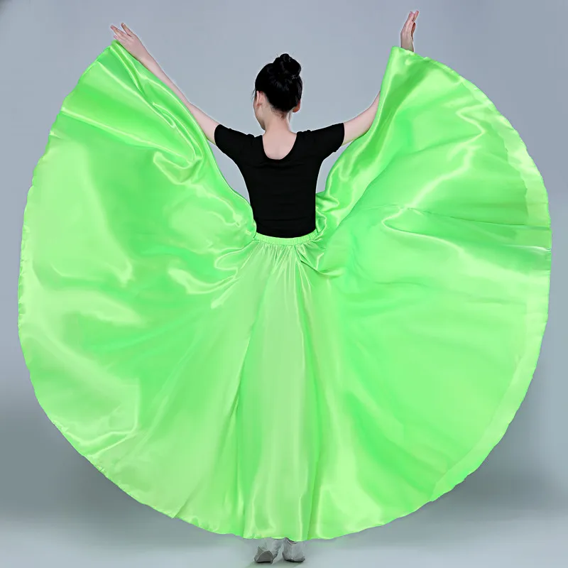 Maxi saia longa de seda para senhoras, vestido de verão leve, saia de praia de férias, mais tamanhos, bainha de 360 graus, 540 720 graus, 90cm