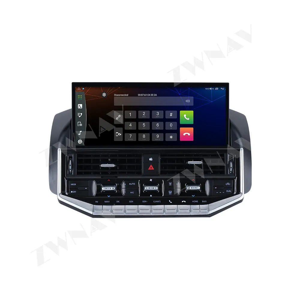 12.3 Inch Android 15 Car Radio For Toyota Land Cruiser LC200 2007-2015 Upgrade To LC300 Style Wireless CarPlay Auto Unit Player