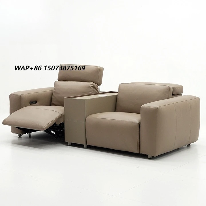 Electric Leather Lobby Cinema Technical Leather Power Reclining Chair Smart Electrical Recliner Sofa Couch