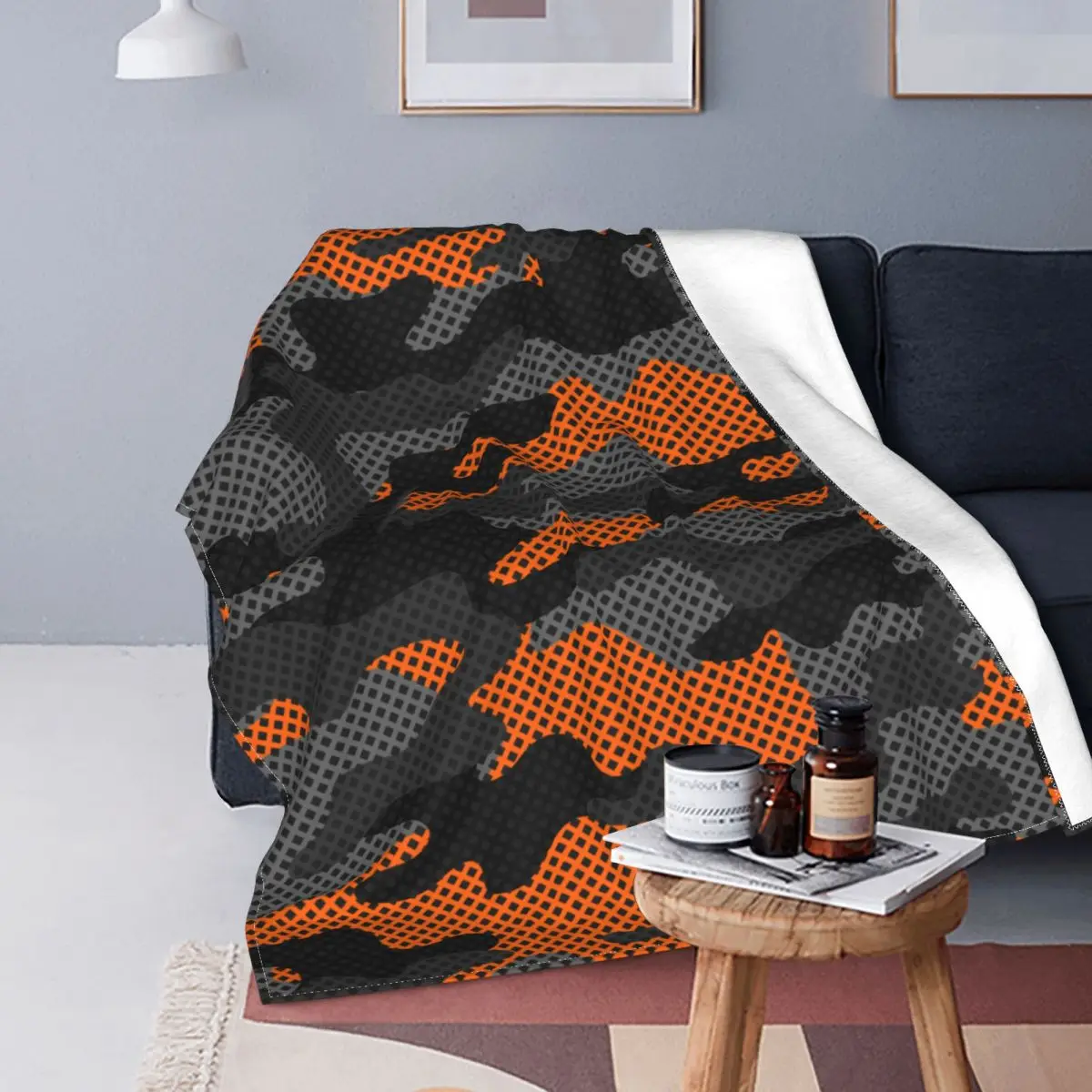 

Camouflage Blanket Fleece Spring Autumn Multifunction Ultra-Soft Throw Blankets for Bed Outdoor Bedding Throws