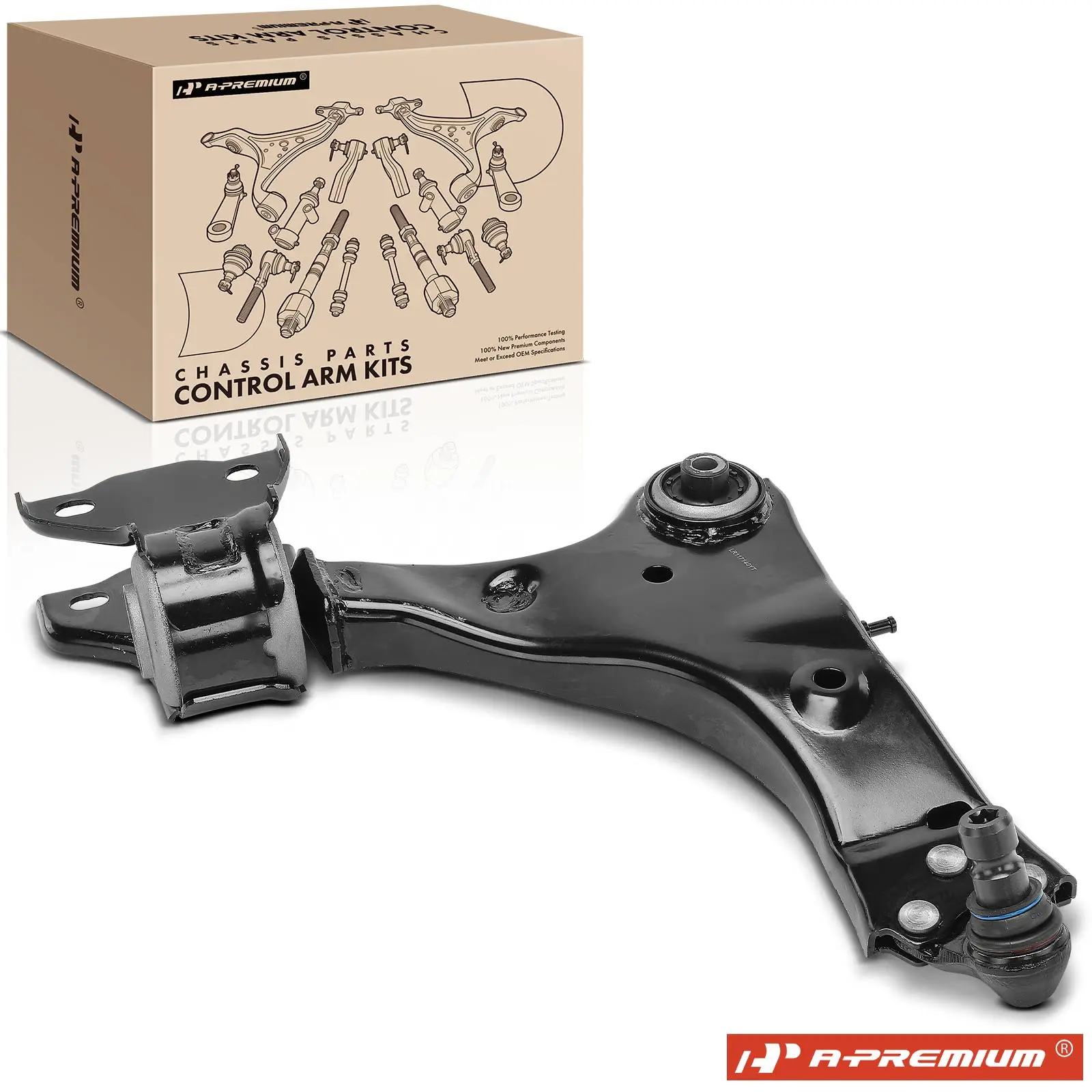 A-Premium Front Right Lower Control Arm w/Ball Joint for Jaguar E-Pace 2018-2021 Land Rover Discovery Sport 2015-2019