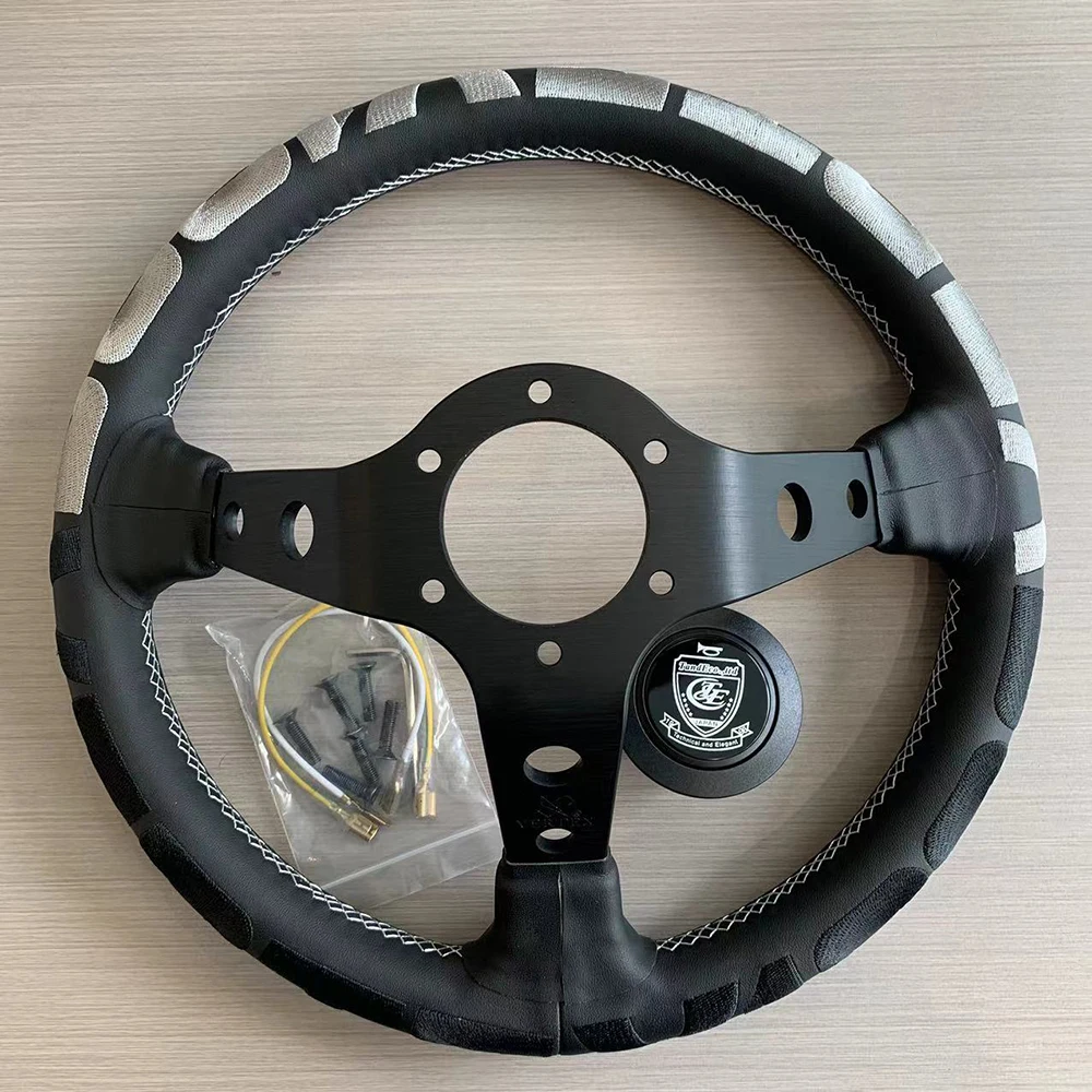 JDM VERTEX LANG Redesign Black Color VERTEX 1996 wheel Racing Steering Wheel