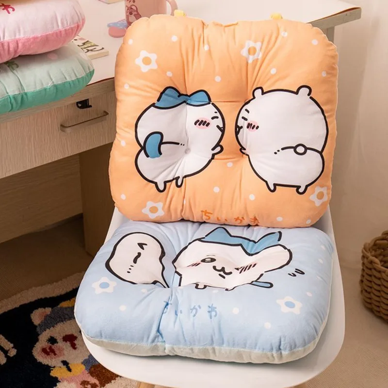 2024 New Kawaii Chikawas Cushion Japanese Anime Chikawa Bear Seat Cushion Backrest Dormitory Office Non-slip Chair Cushion