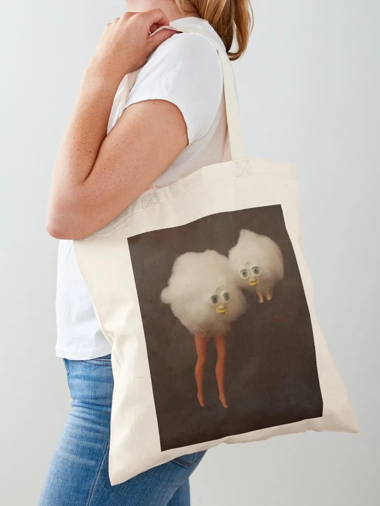 

Cloud Furbies, Long Furbies cursed and dreamy Tote Bag Shopper handbag Customizable tote bag Big bag women handbag