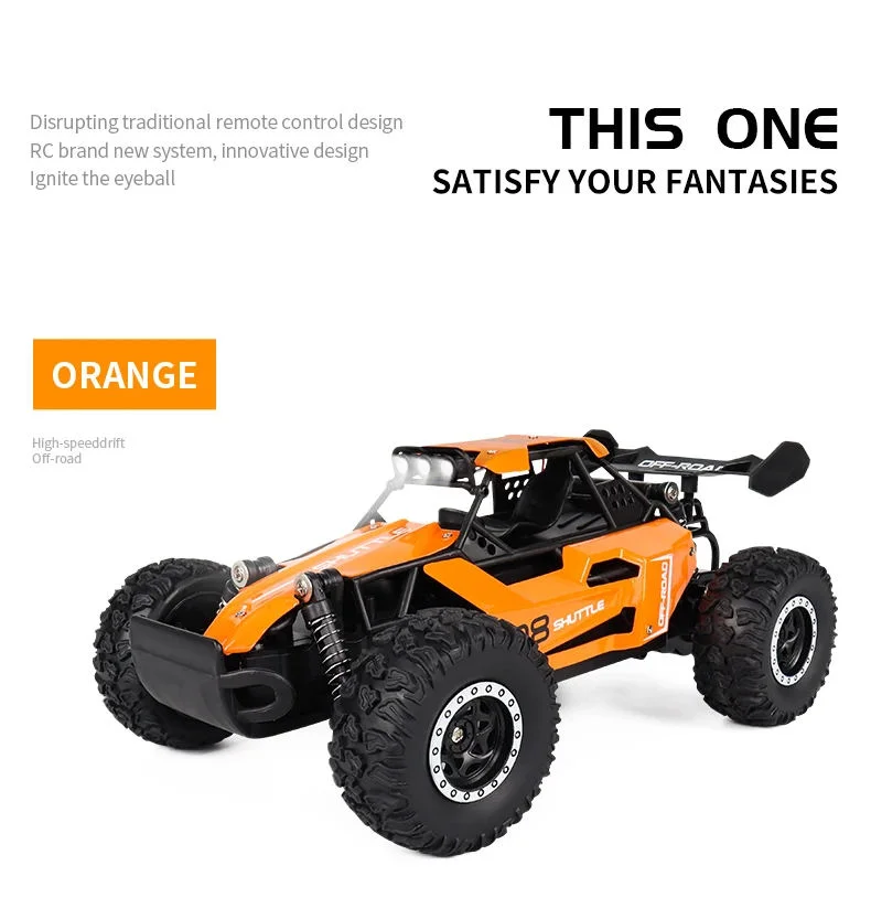 KMetal Remote Control Truck Next-Generation High-Speed ​​Alloy Body with Headlights and USB Rechargeable Battery / Christmas