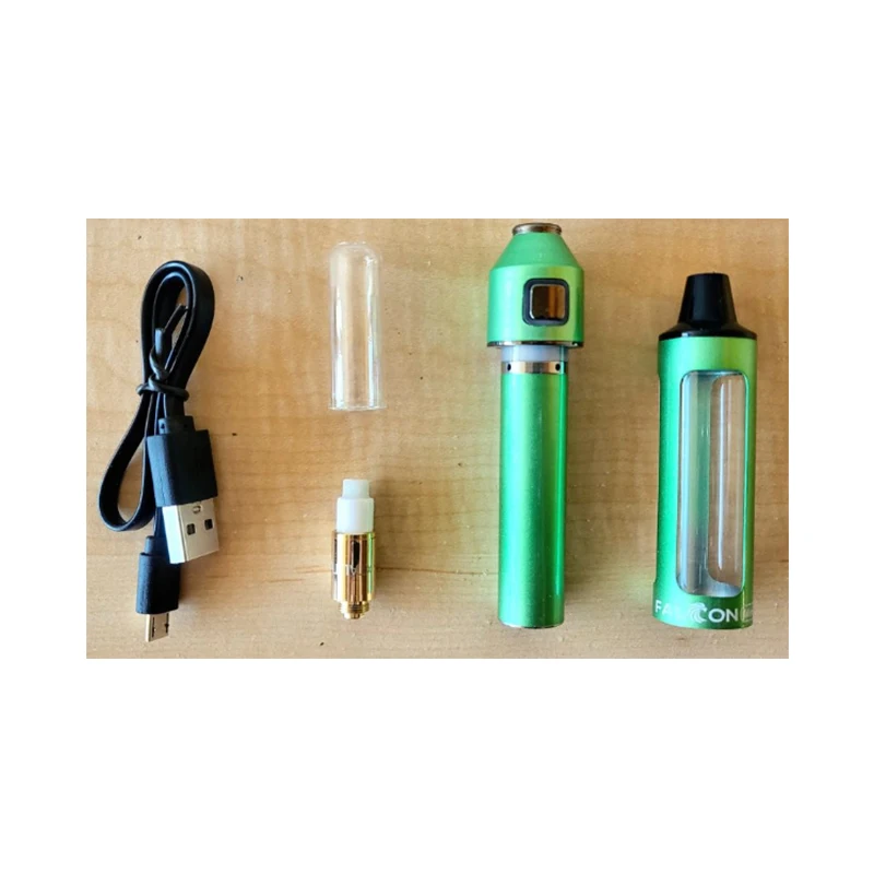 Original Yocan Falcon Mini Kit Vape 650mAh Bateria Embutida Vaporizador de Cigarro Eletrônico 3.2V, 3.7V, 4.2V 510 thread XTAL Dica