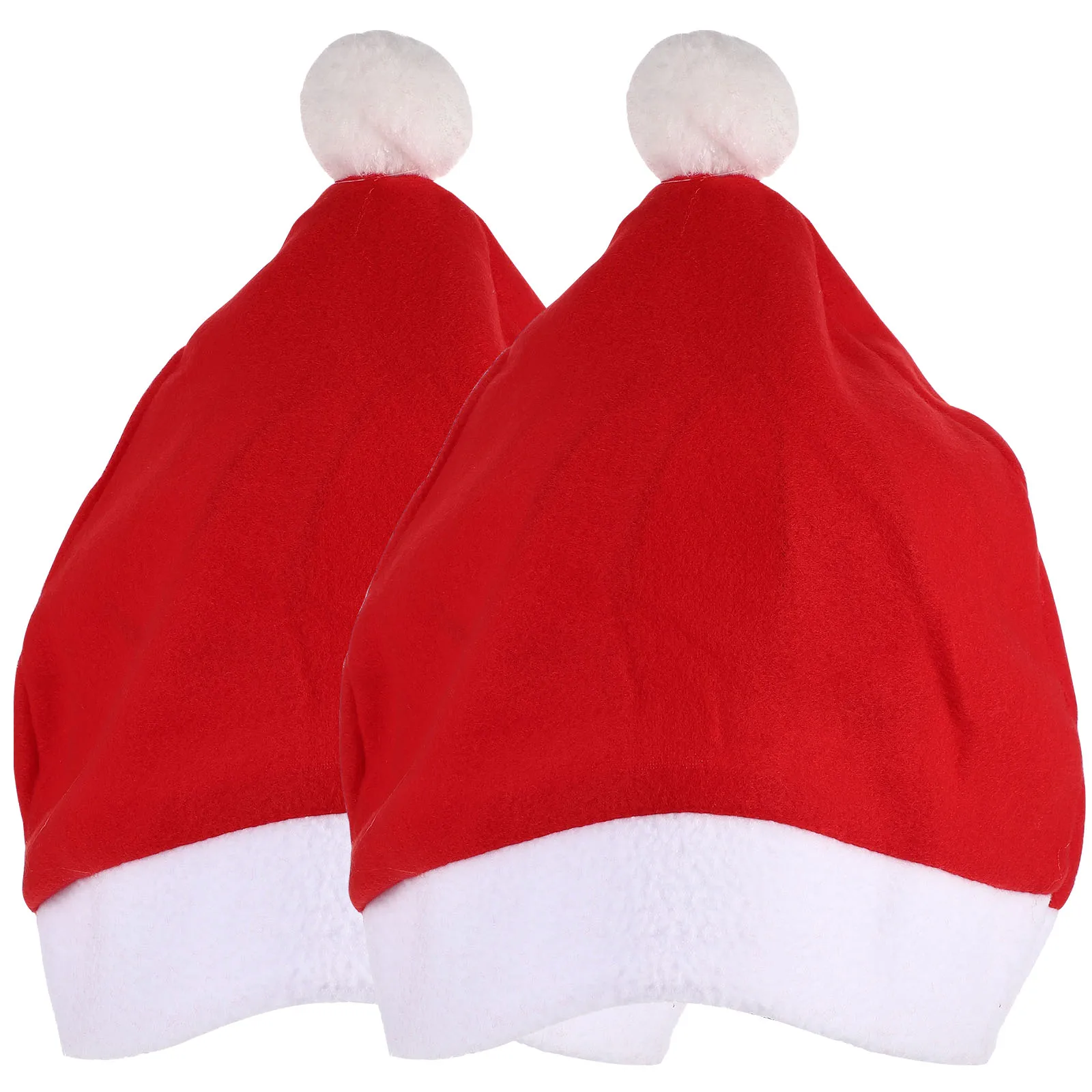 

2Pcs Santa Hat Christmas Car Headrest Covers Vehicle Decor Seat Headrest Cover Xmas Decoration Vehicle Decor