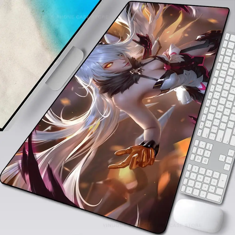 

Anime Game Houkai 3rd Mouse Mat Desk Mat With Pad Gaming Accessories Prime Gaming XXL Keyboard Pad Stitch Padding Mat