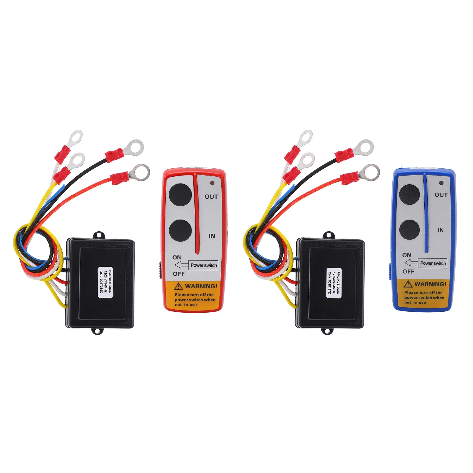 Seilwinden-Funkfernbedienungs-Set mit Empfänger 12V 24V für LKW ATV SUV Drahtlose Seilwinden-Fernbedienung – Detail 9