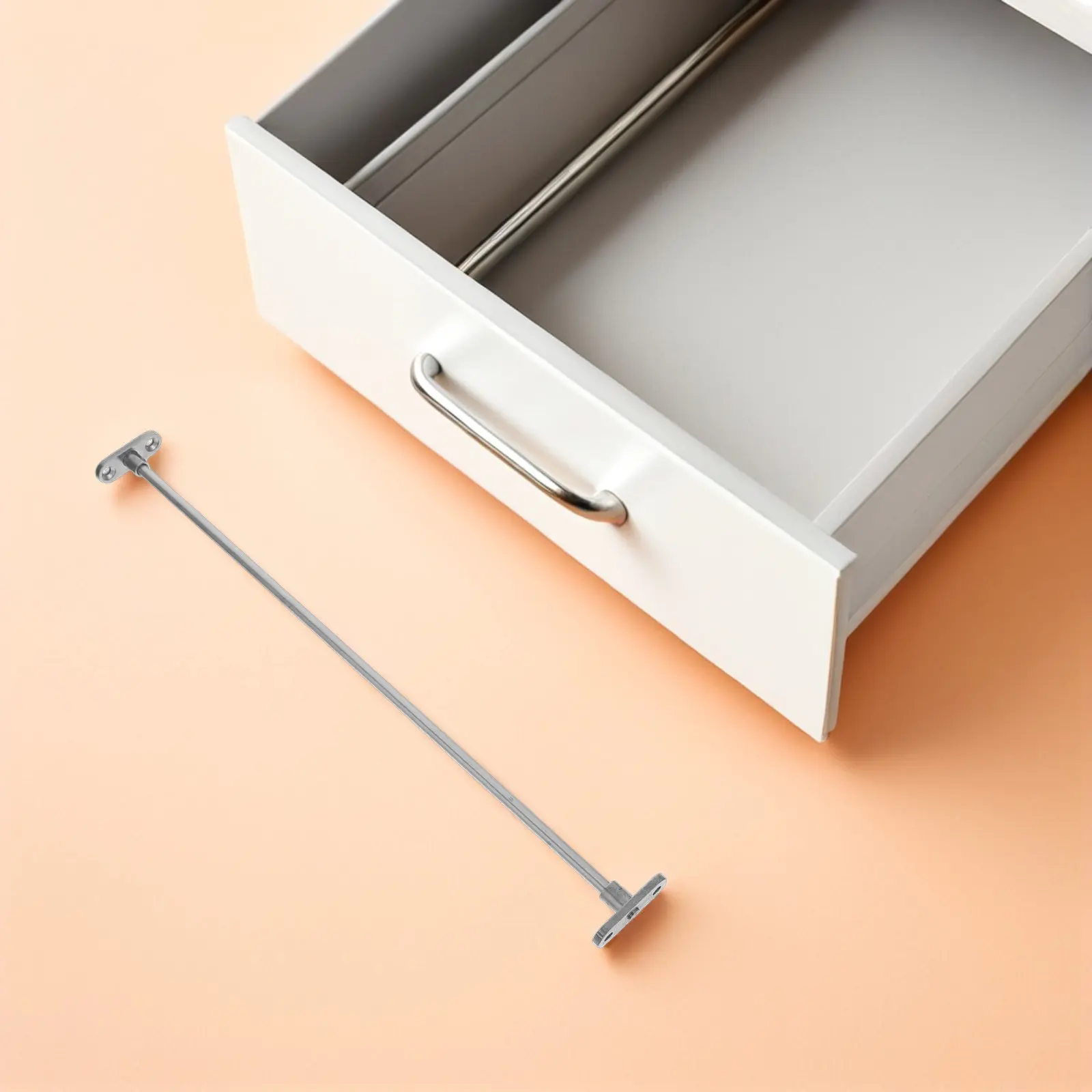 30Cm Stainless Steel Hanging File Folder Rail Heavy Duty File Cabinet Folder Hanger Universal Desk Drawer Organizer Kitchen