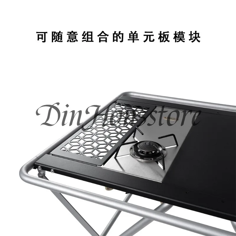 Outdoor camping igt folding table aluminum alloy multifunctional picnic tactical table portable lightweight camping table