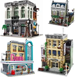 Modular Building Blocks Set Compatible 10260 Downtown Diner Architecture Kids Toys For Children Birthday Gift Friends Bricks