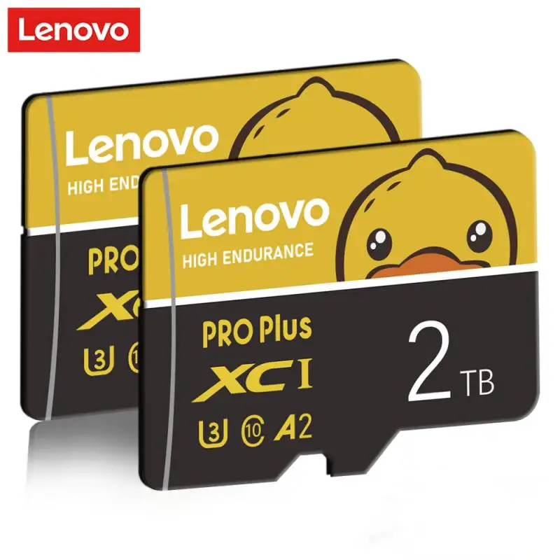 Original Lenovo Class10 High Speed 2TB Micro TF SD Card 1TB SD Cards High Capacity Memory Card 128GB For Camera UAV With Adapter