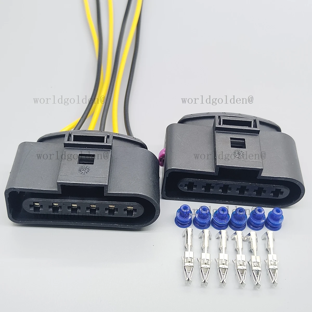 1J0973726 6Pin Male Female Plug Kit for Universal Vehicles Exterior Lamp Sensor Harness Repair car connector