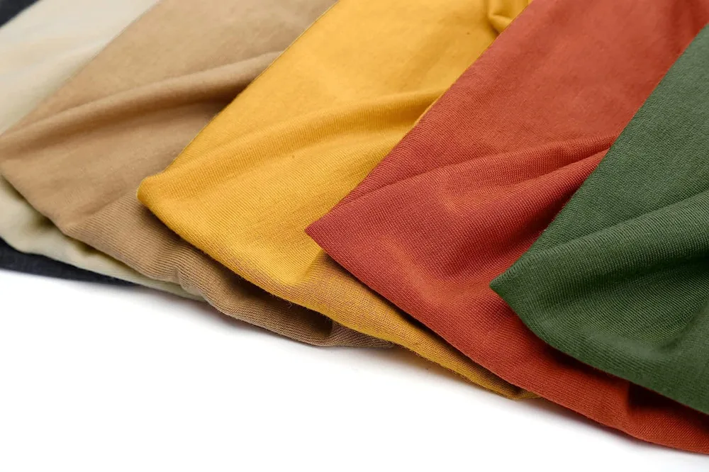 Breite Stirnbänder für Frauen, stilvolle Kopfwickel, Boho-Haarbänder, Sport, Yoga, Turban, Baumwolle, rutschfestes Bandana, Haar-Accessoires – Detail 12