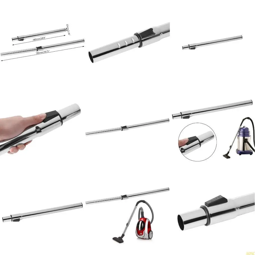 A0NC أنبوب تلسكوبي قابل للتعديل مكنسة كهربائية تركيب قضيب توصيل قطر 32 مللي متر #1