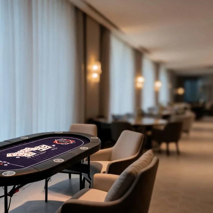 Top Sports 8 Player Portable Oval Poker Table Casino Grade Foldable Felt Texas Poker Blackjack Gambling Mahjong Table