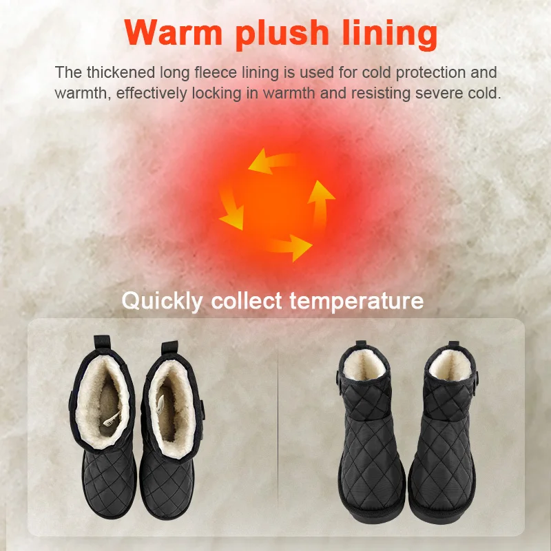 Savior Heated Shoes Electric Rechargeable Heating Pad Shoe Winter Warm Heated Boots