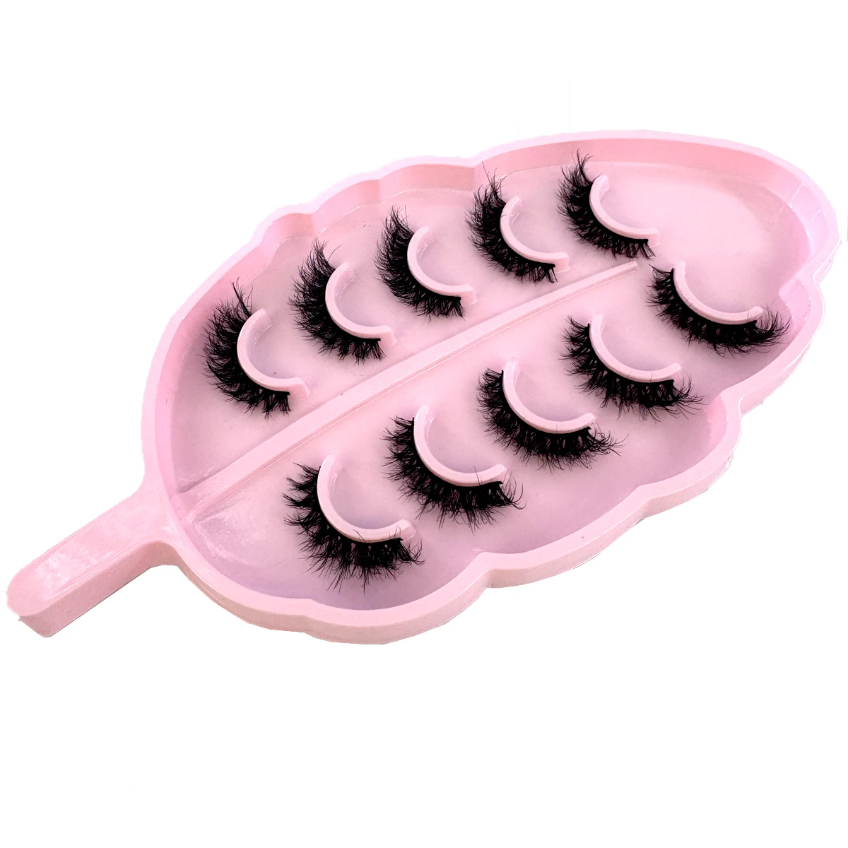 5 Paar Nerzwimpern, falsche Wimpern, natürlich/dick, lange Wimpern, weich, flauschig, dünn, 3D-Wimpern, Wimpernverlängerung, Make-up-Tools – Detail 2