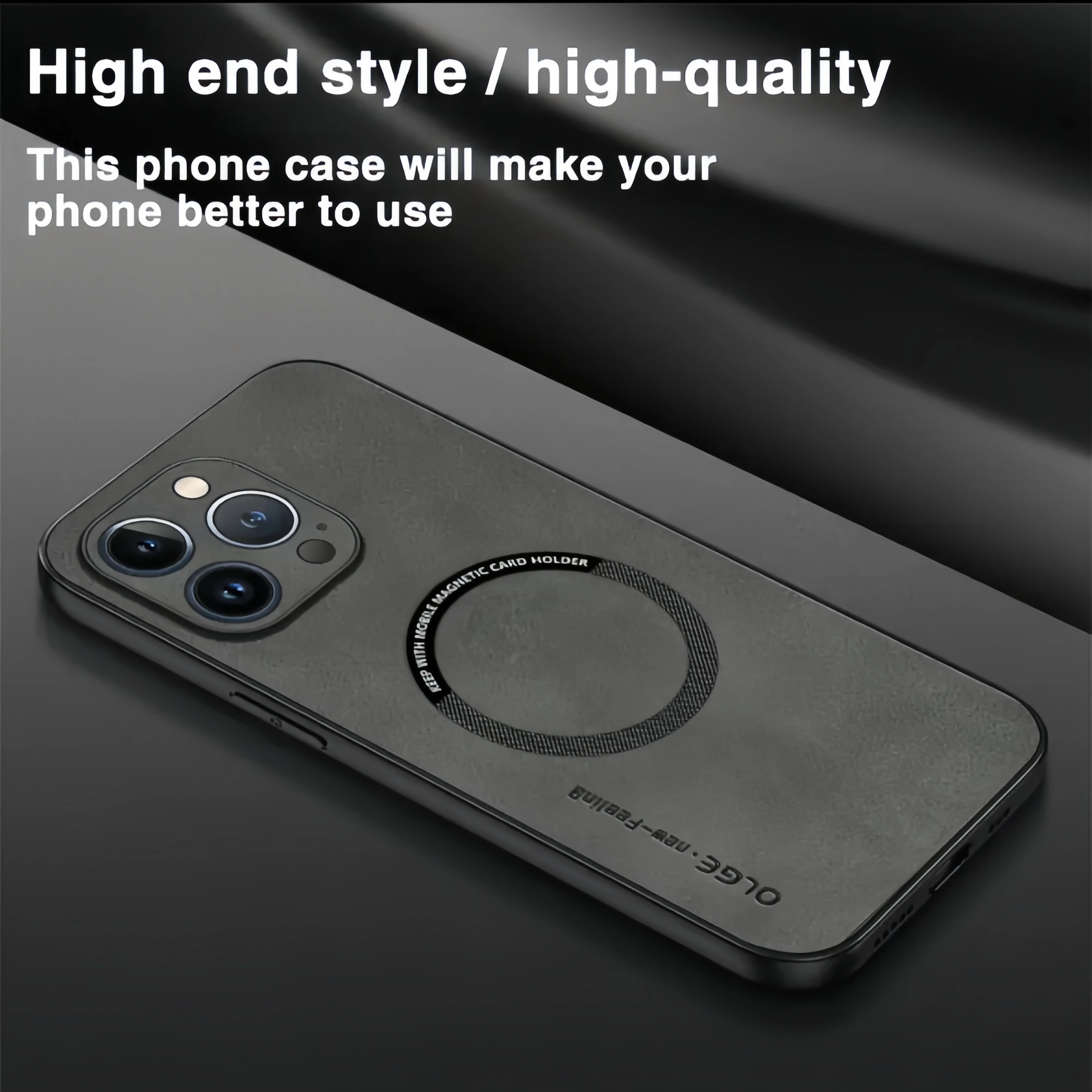 Luxury Magnetic Leather Case For iPhone 16 15 14 Pro Max 12 13 11 Plus For Magsafe Wireless Charge Shockproof Soft Cover