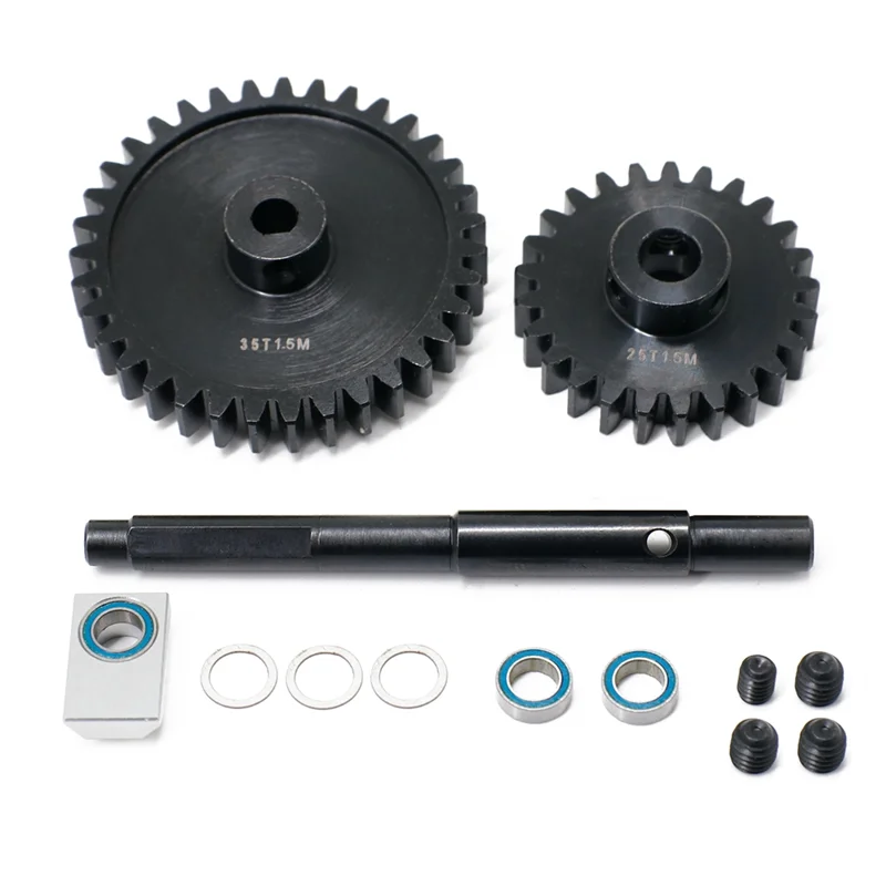 CNC 45 HD Steel 1.5Mod 25T 35T Pinion Gear Spur Gear Set for 1/5 Traxxas X-Maxx XMAXX RC Car Upgrade Parts