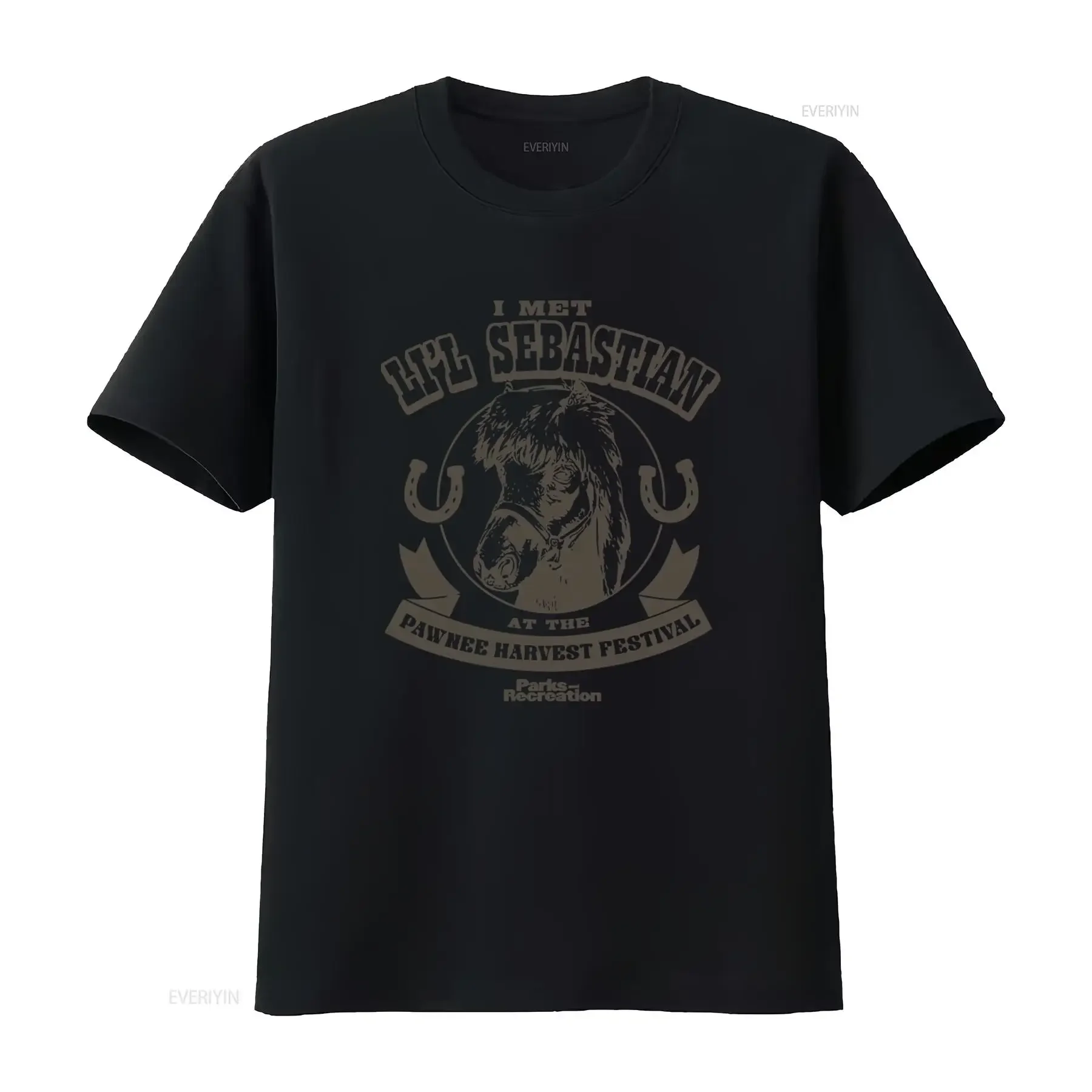 Parks and Recreation I Met Lil Sebastian at the Pawnee Harvest Festival Men's T Shirt vintage Washed Slightly homme