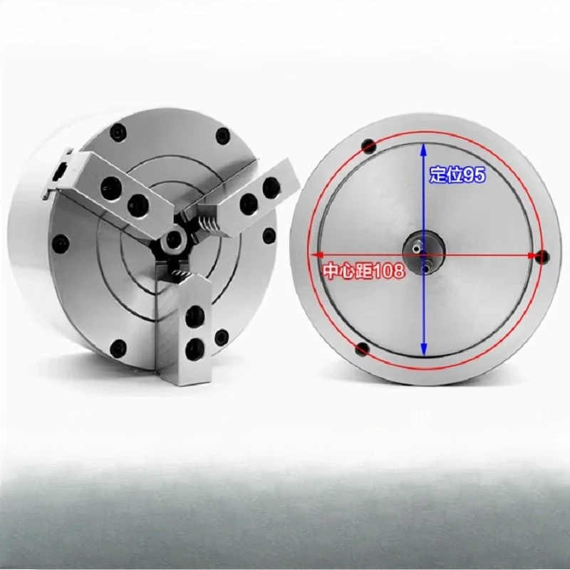 BK130SQ Three Jaw Pneumatic Chuck Through-hole Automated Lathe Fxture Chuck for CNC Lathe Machine 2