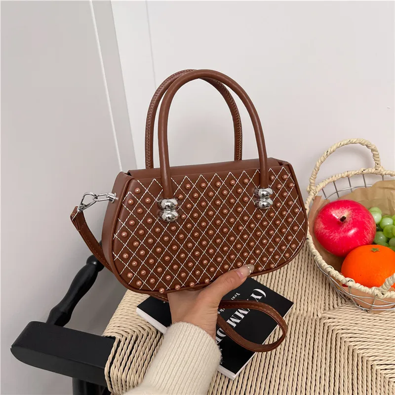 

Fashionable Leather Crossbody Bag Ladies, Premium Shoulder Messenger Purse Designer Inspired Tote Handbag Women