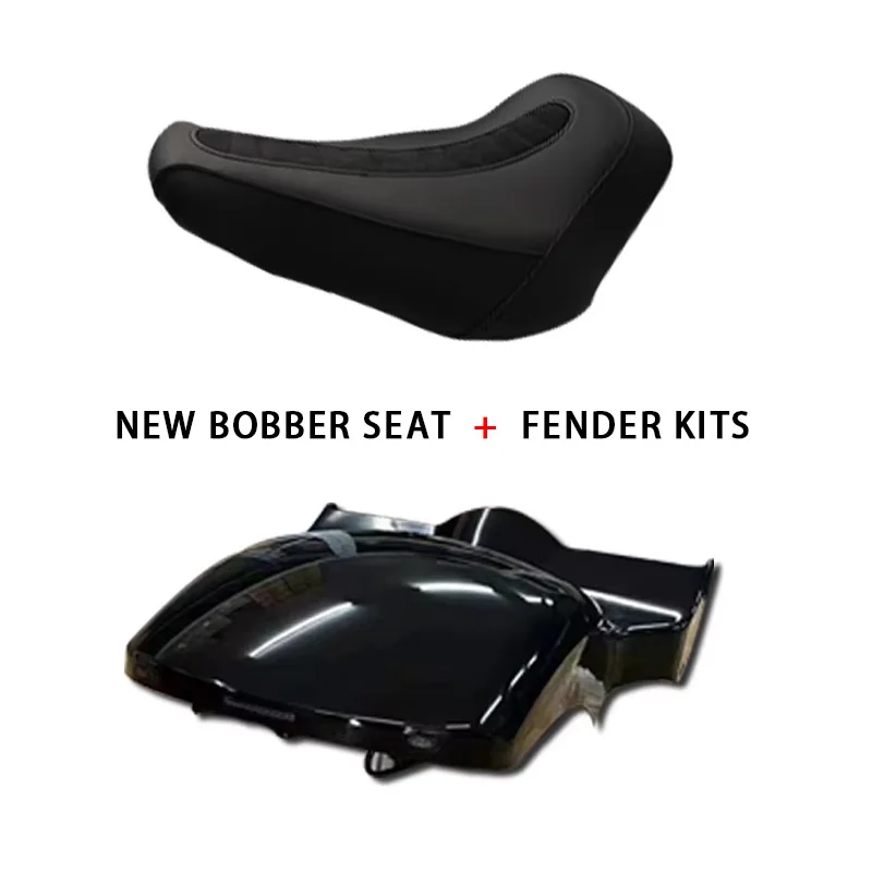 Motorcycle NEW BOBBER SEAT AND FENDER KITS FOR HARLEY SOFTAIL FXBR FLFB 2018+