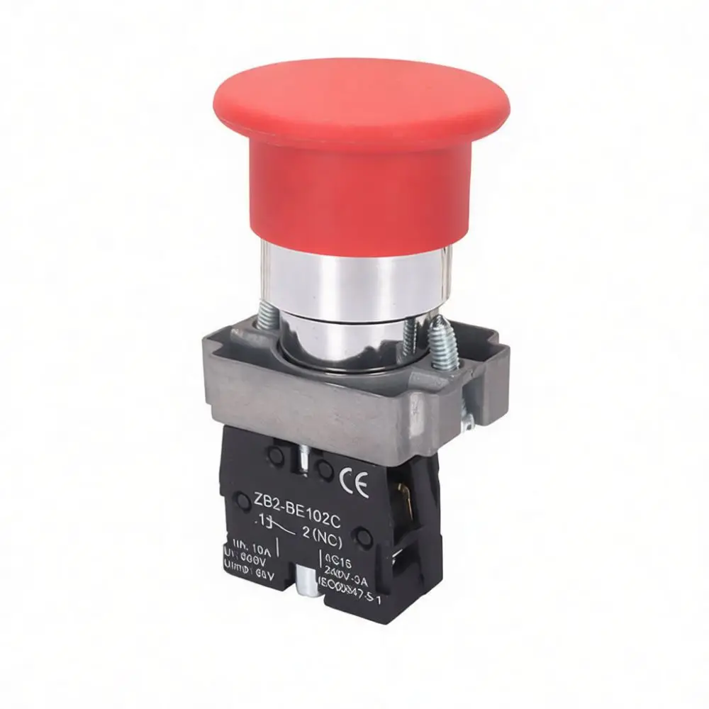 XB2 ZB2 Electrical Switch Push Button Momentary Rotary Emergency Stop Industrial Machine Automation Control Panel Parts