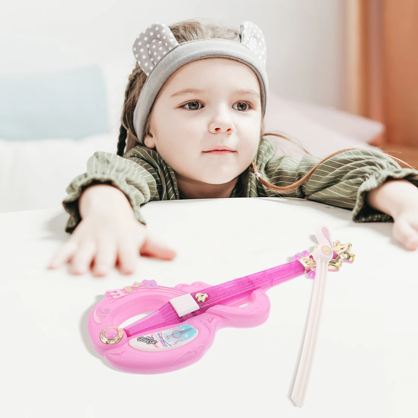 كمان للأطفال آلة موسيقية بلاستيكية خفيفة الوزن واقعية للأطفال صانع الضوضاء التعليمية لمناسبات الحفلات