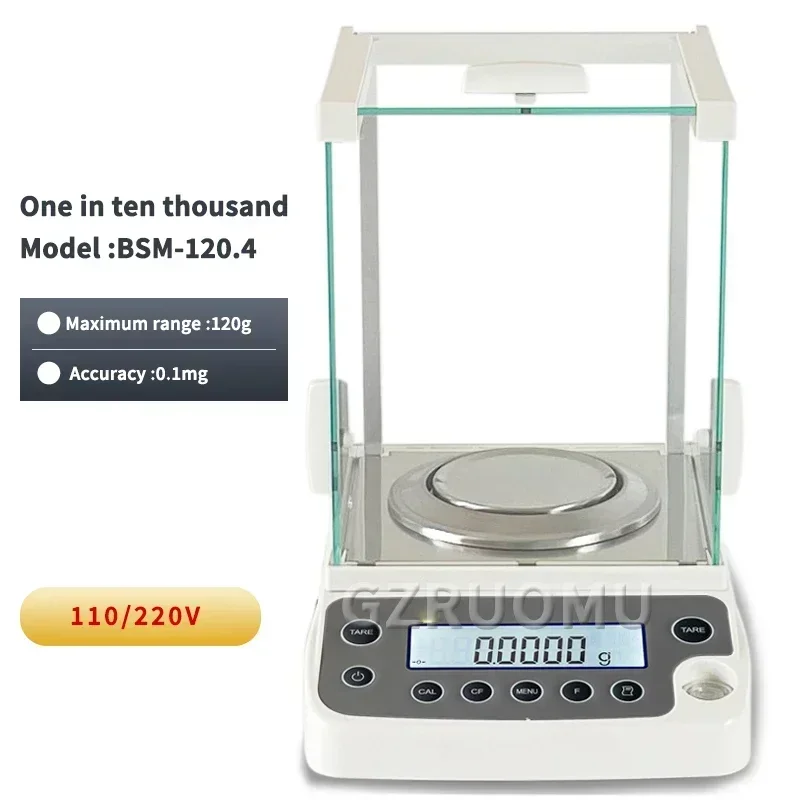 BSM-120.4/220.4 Lab Analytical Balance 0.0001g Digital Electronic Scale 110g/220g 0.1mg Laboratory Precision Electronic Balance