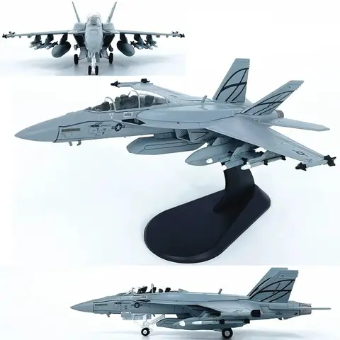 1/100 Scale US Alloy F-18 Carrier-Based Aircraft F18 Ultimate Hornet Fighter Finished Military Aircraft Model Collection