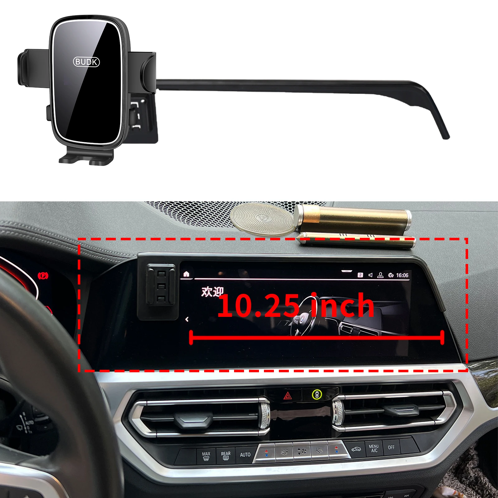 

fit for BMW 3 Series 2020 2021 2022 G20 (10.25in) Custom Fit Phone Holder Mount Dashboard Screen Base No Drill Car​​ accessoires