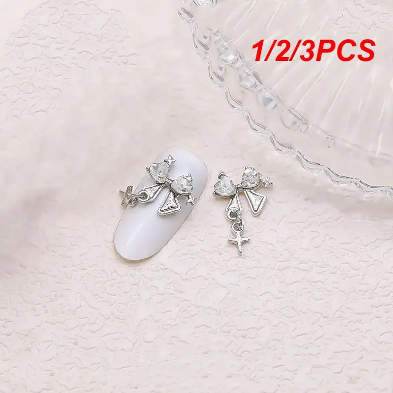 1/2/3PCS Flat Drill Decoration Creative Shaped Drill Nail Art Accessories Ice Through Elegant Nail Drill Accessories