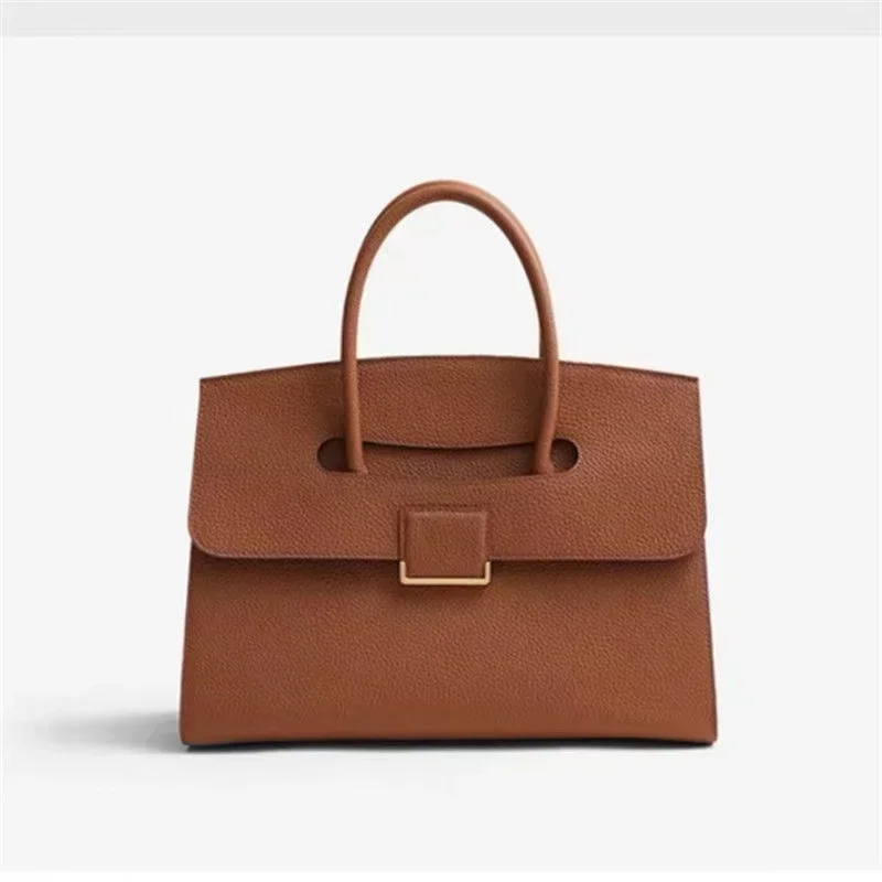 Borsa tote da donna Borse firmate di lusso di alta qualità Borsa in pelle Togo di grande capacità Borsa classica con patta per la spesa femminile