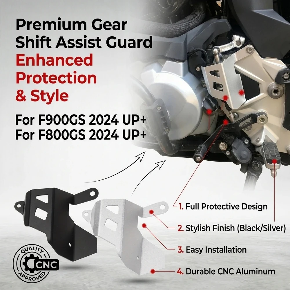 For BMW F900GS F800GS 2024 2025 2026 Motorcycle Gear Shift Lever Protective Cover Rear Brake Master Cylinder Guard F 900 GS