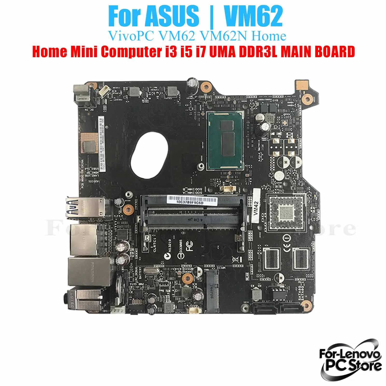 

VM62 для ASUS None VM62 VM62N материнская плата для ноутбука i3 i5 i7 протестированная материнская плата для ноутбука