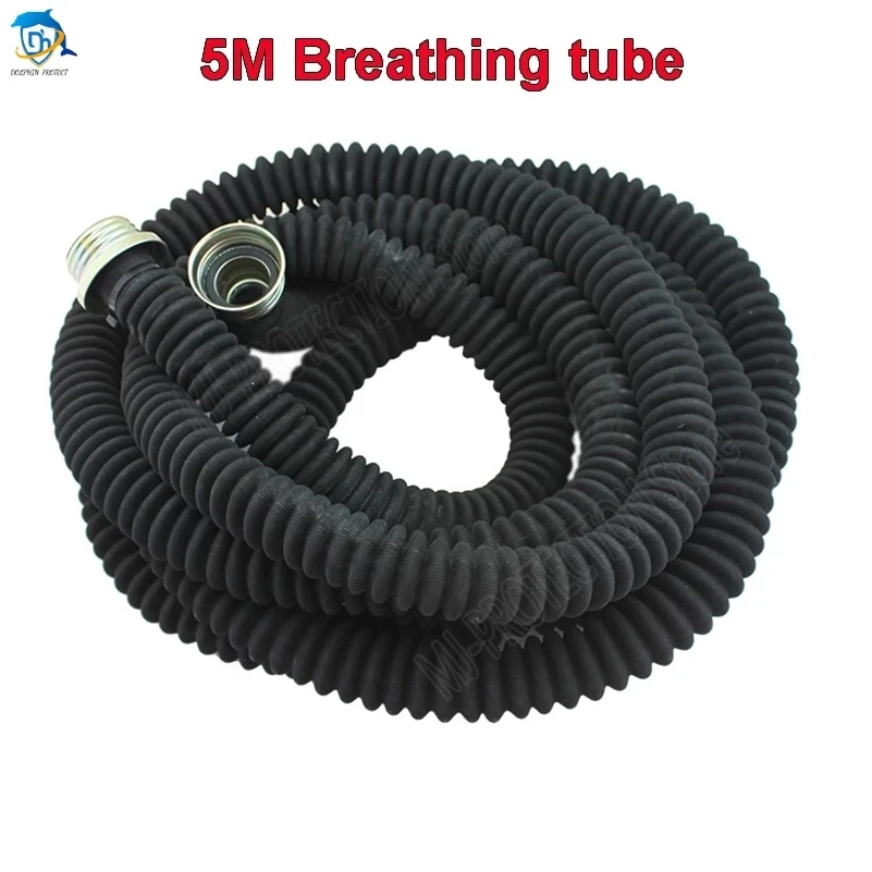 0.5M, 1M, 5M, 10M 40MM interface gas mask snorkel Wear resistant Anti-aging Gas mask and filter Connecting pipe