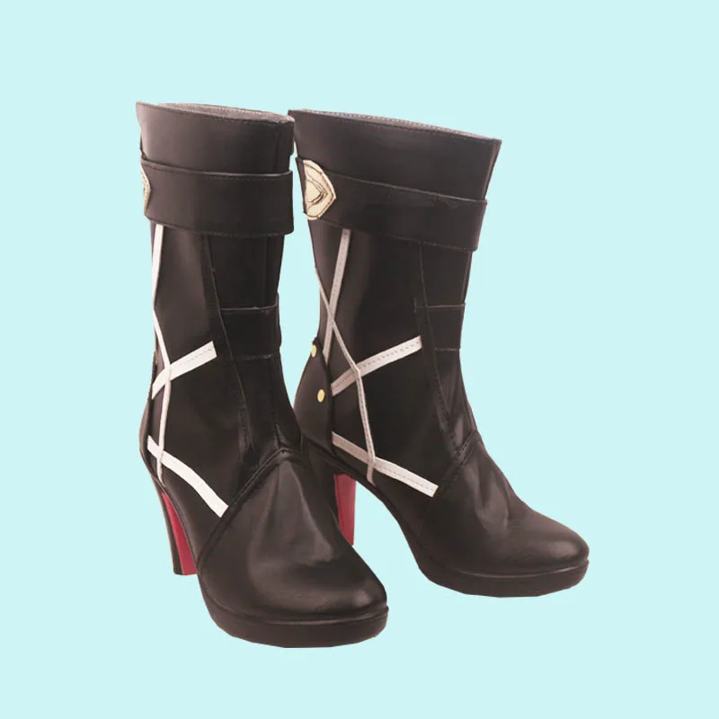 

Game Honkai: Star Rail Kafka Cosplay Shoes Leather Boots Tube High Heel Universal Combat RolePlay Use Accessorie Sizes 35-46 New