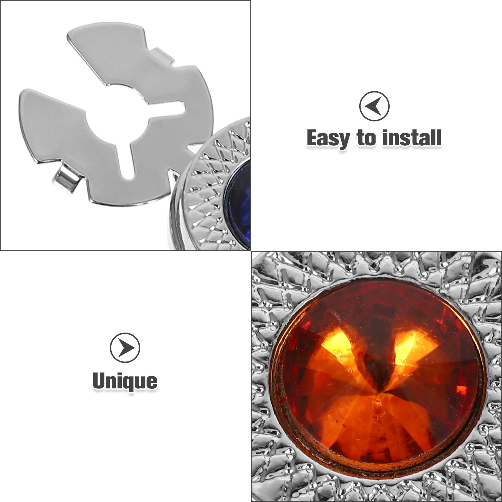 4Pairs Mens Metal Cufflinks Wedding Groom Business Accessories Shirt Studs Tuxedo Shirt Jewelry for Formal Suit