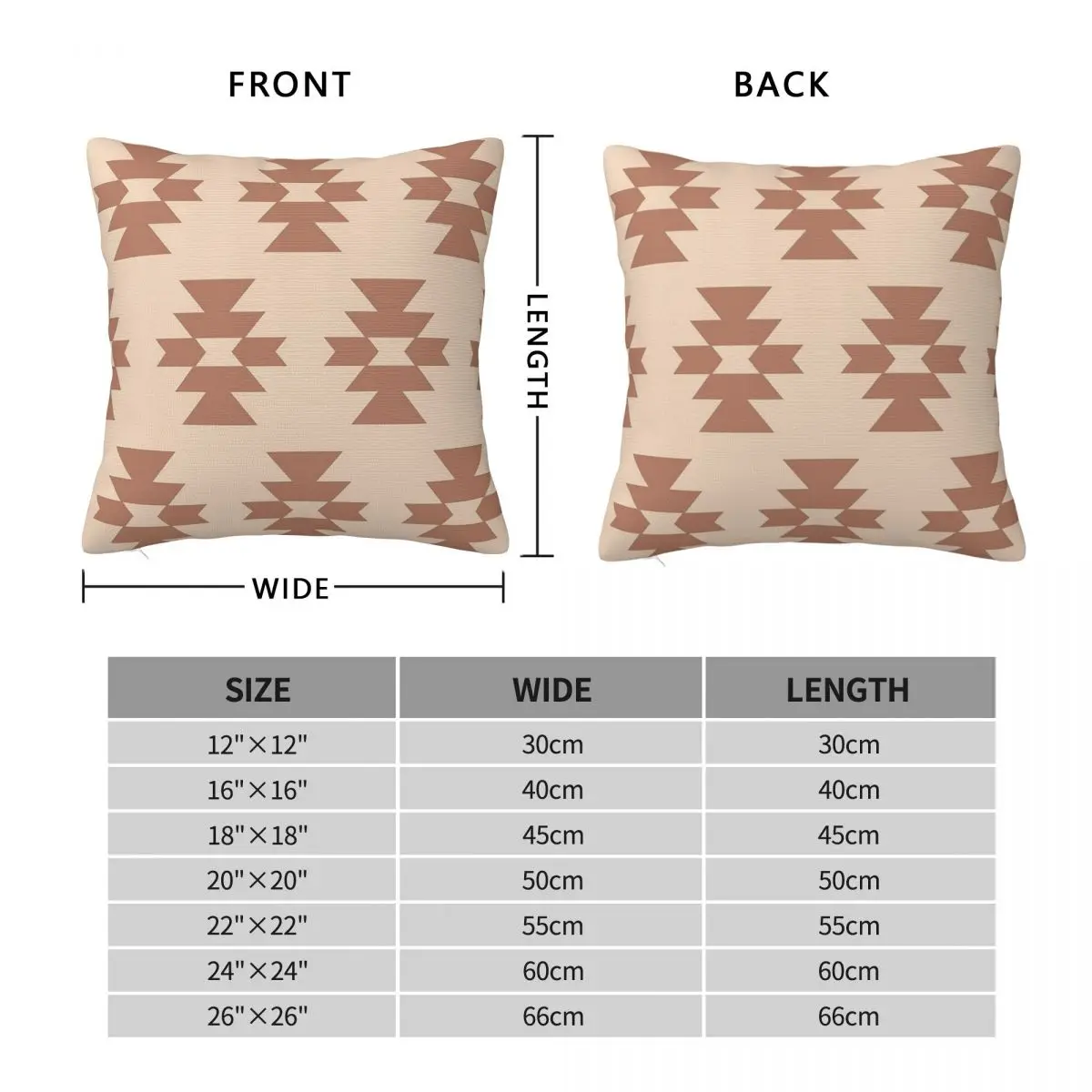 Southwestern Navajo Aztec Pillowcase Polyester Linen Velvet Creative Zip Decorative Car Cushion Case