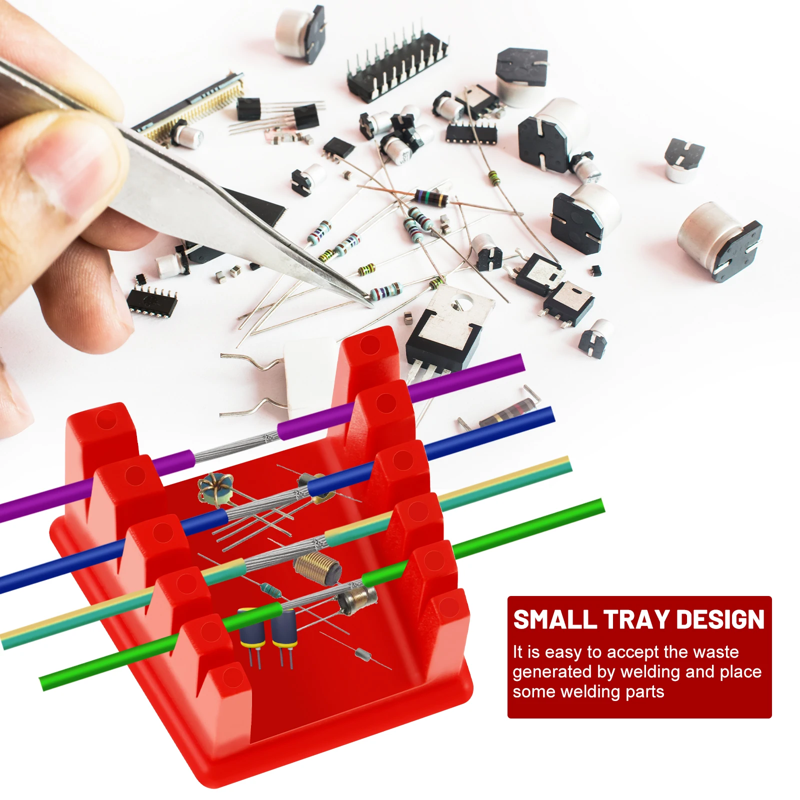 Pince de fil de station de soudage pour électricien, support de fil à souder, support de fer à souder, support rapide, 32AWG à 12AWG, 4 pièces