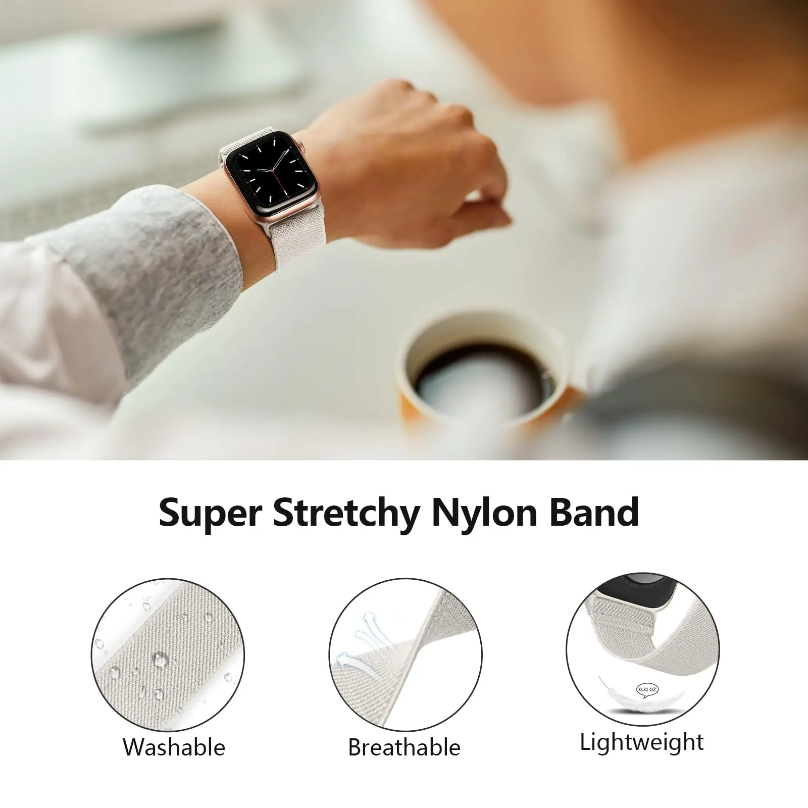 Banda de tela de nailon con cierre de paracaídas, banda deportiva para Apple Watch Ultra/2, banda elástica de 49 mm, 46 mm, 40 mm, 44 mm, 45 mm, 41 mm, 42 mm 38