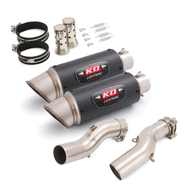 

For SUZUKI GSXR1300 GSXR 1300 2021-2025 Motorcycle Exhaust System 51mm Muffler Mid Link Pipe Stainless Steel With DB Killer