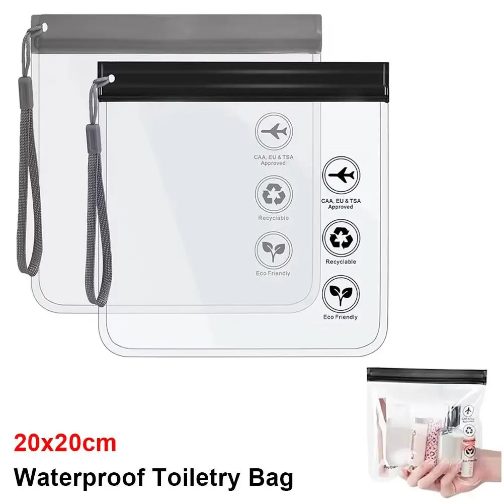 

1 шт., водонепроницаемая сумка для туалетных принадлежностей, прозрачная герметичная сумка для летного макияжа, органайзер для хранения из ЭВА для безопасности в аэропорту для женщин