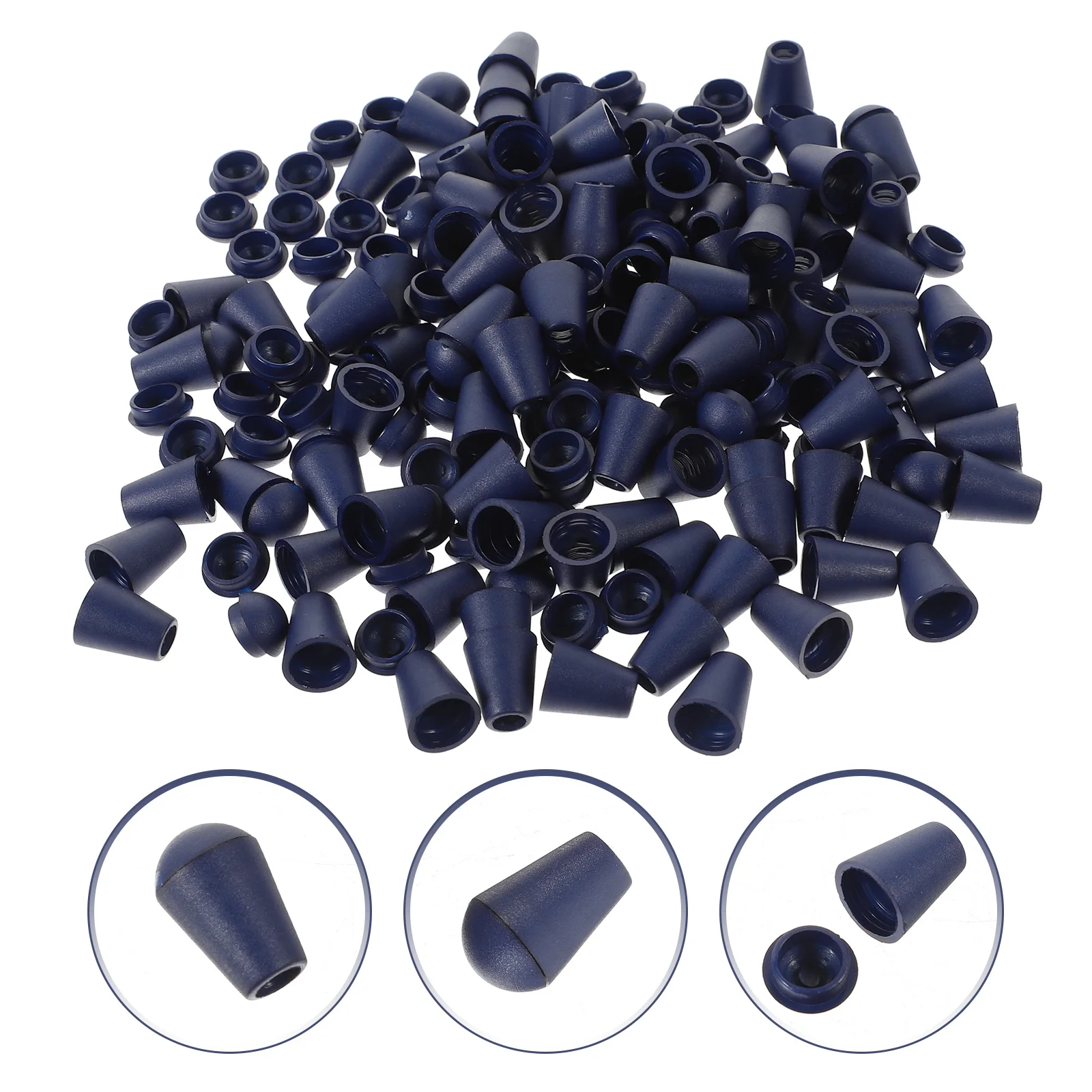 

100Pcs Drawstring Cord Locks Smooth Slide Fasteners for Jackets Bags Caps Ideal Rope Buckles for Tailor Projects