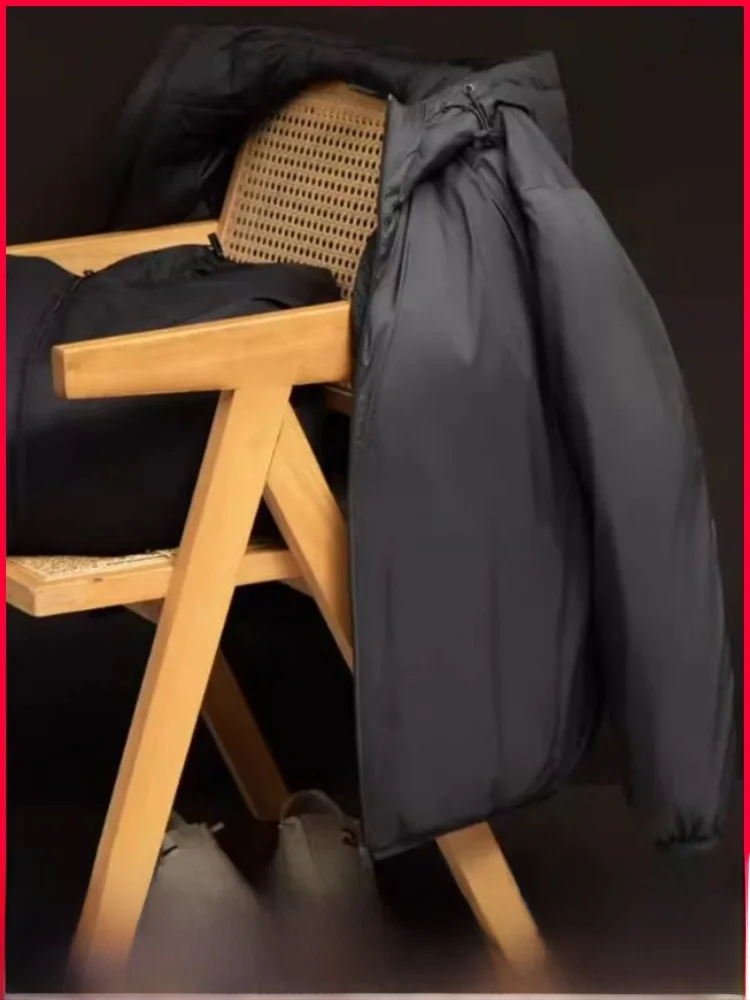 

Мужская утепленная пуховая куртка с капюшоном, повседневная, для активного отдыха, зимняя, теплая, ветрозащитная, из полиэфирного волокна, на молнии, с длинными рукавами