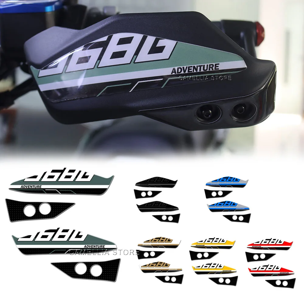 for Zontes 368G 2025 Motorcycle Handguards Sticker 3D Epoxy Resin Waterproof  Motorcycle Accessories Motorcycle Sticker