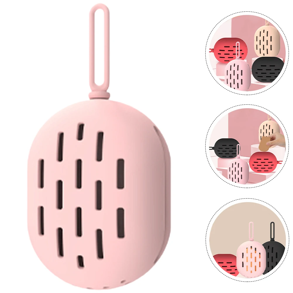 

Portable Makeup Sponge Holder Beauty Egg Storage Box Silicone Powder Puff Case Breathable Container Travel Family